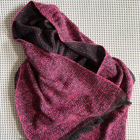 Gara-bou Medium Stole Kabe WS 50×200cm (D.F. Charcoal Pink)