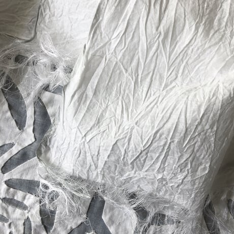 Cotton Silk Khadi Stole (White)
