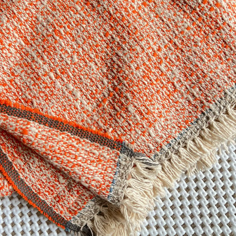 Gara-bou Blanket Stole Kabe 100×190cm (Regular - Orange)