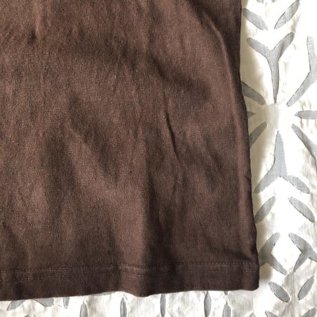 Gara-bou Short Sleeve T-shirts  Natural Dyed Unisex ( Teach Mud )
