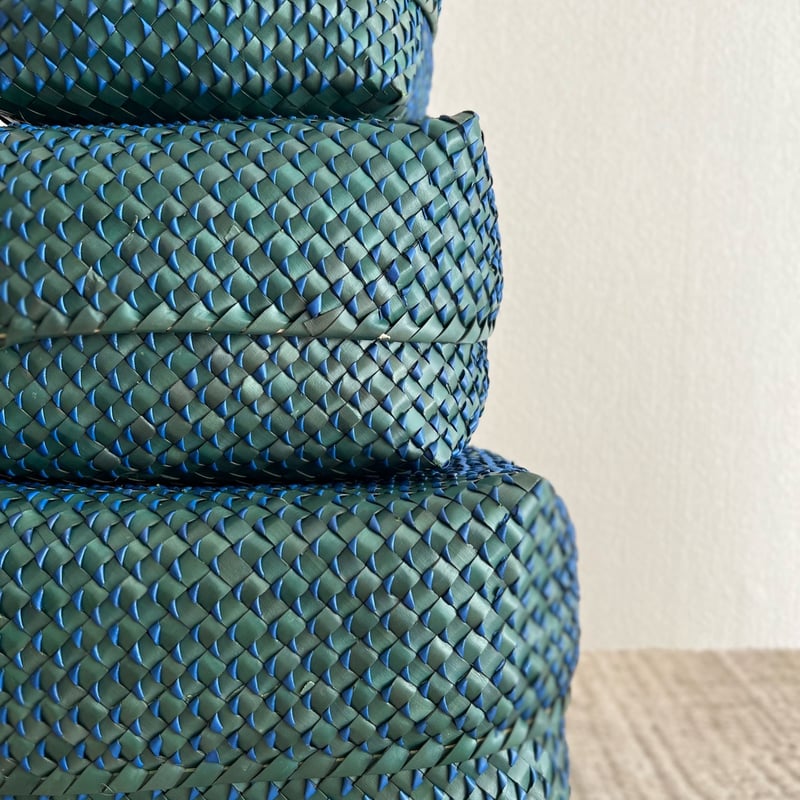 8mm Kottan Basket 3sizes (Green Blue) | Suno &