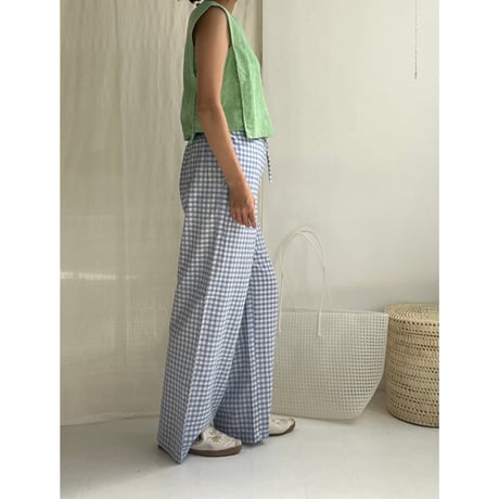Woven Sleeveless Top (Green)