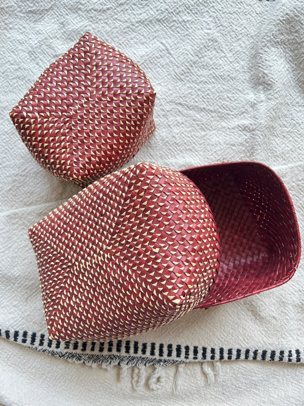8mm Kottan Basket 3sizes (Bordeaux) | Suno & Mo