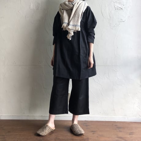 Gara-bou Medium Stole Kabe WS 50×200cm (H.B. Charcoal Black)