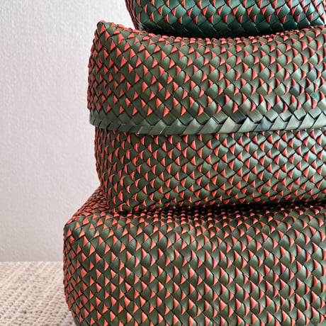 8mm Kottan Basket 3sizes (Green Orange)