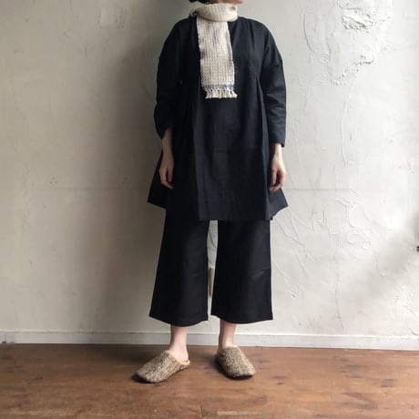 Kids & Baby Gara-bou Muffler Kabe (Twill Stripe - Black)