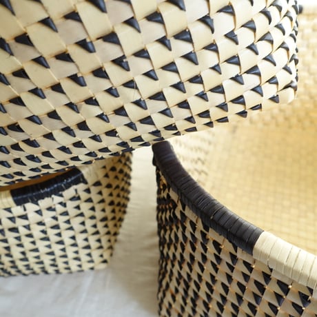 8mm Kottan Open Basket 4sizes (Natural Black)