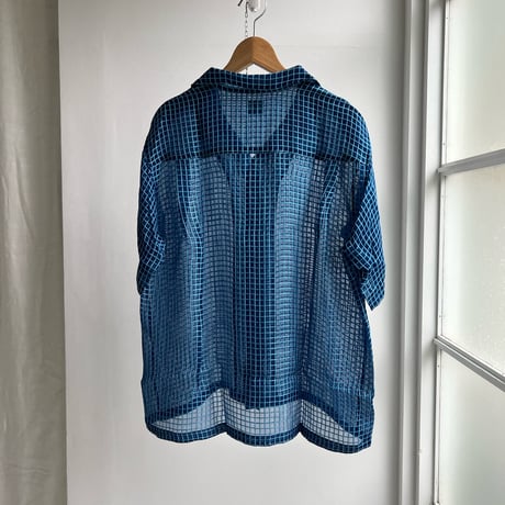 Silk + Viscose Bowler Shirts Regular (Blue / Size2)