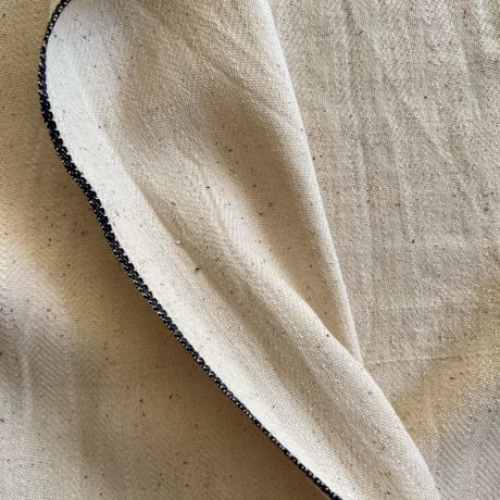 Organic Khadi Pillow Case (Herringbone Ivory)