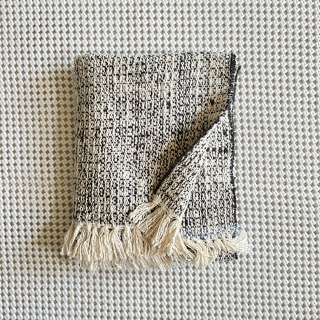 Gara-bou Medium Stole Kabe WS 50×200cm (R.Ivory Black)