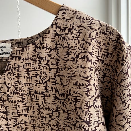 Katab Print Pullover (Brown)