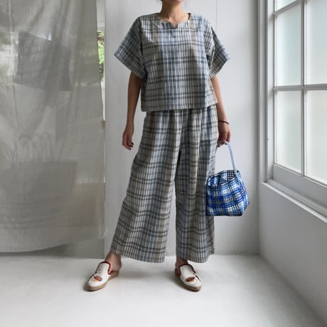 OG 2x1 Khadi Long Pant (Madras)