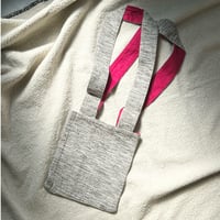 Silk Cotton Tweed Handle Bag Sand (Small - Long)
