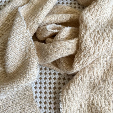 Gara-bou Muffler Stole Kabe 22×200cm (D.F. White Ivory)