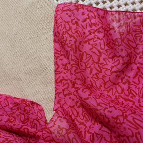 Silk Cotton Printed Stole (Mini Nerium-Pink 55x180)