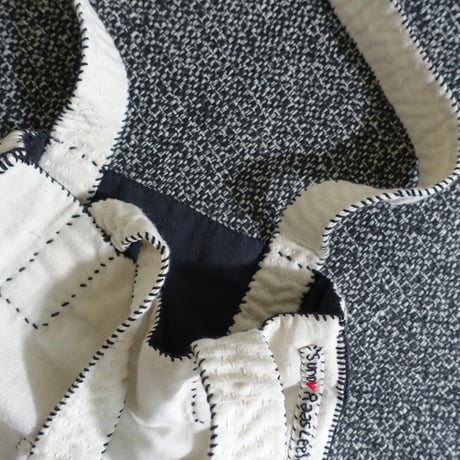 Katab Bag (Ivory + Black Stitch)