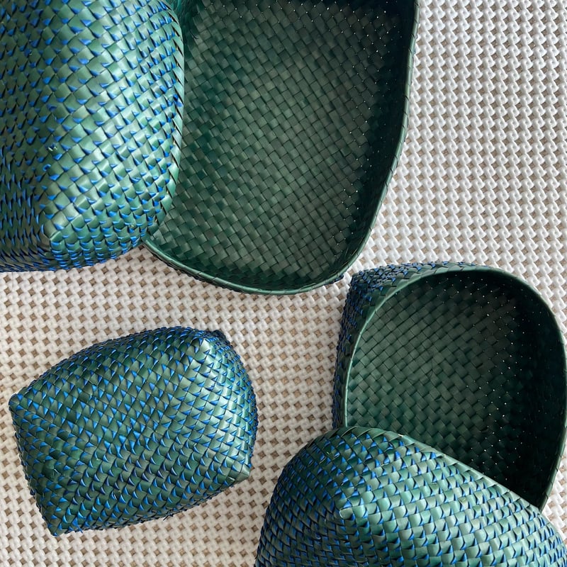 8mm Kottan Basket 3sizes (Green Blue) | Suno &