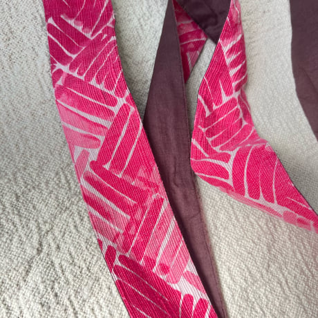 Woven Print Handle Bag (Small - Long)