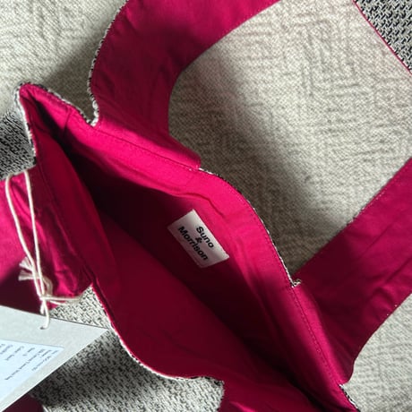Silk Cotton Tweed Handle Bag Sand (Small)