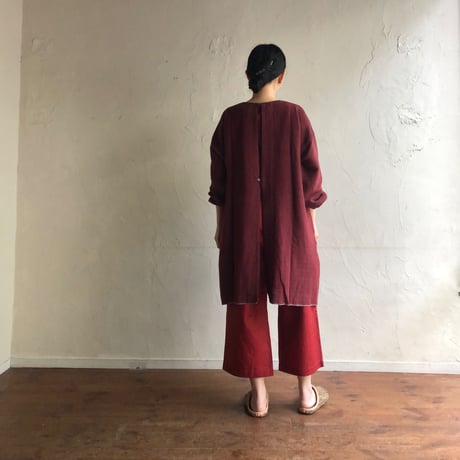 Organic Khadi Coverall Apron (Herringbone Indigo)