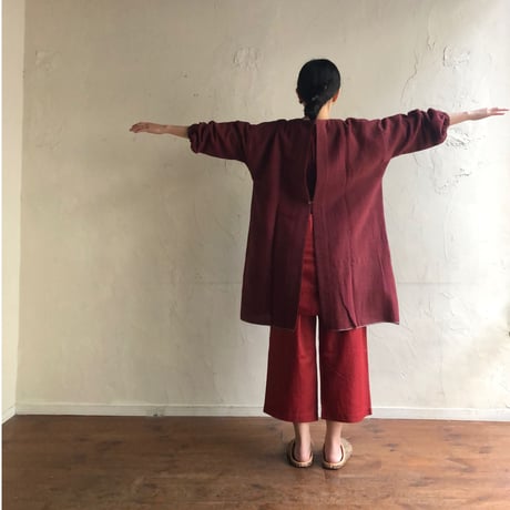 Organic Khadi Coverall Apron (Herringbone Indigo)