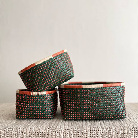 8mm Kottan Open Basket 3sizes (Green Orange)