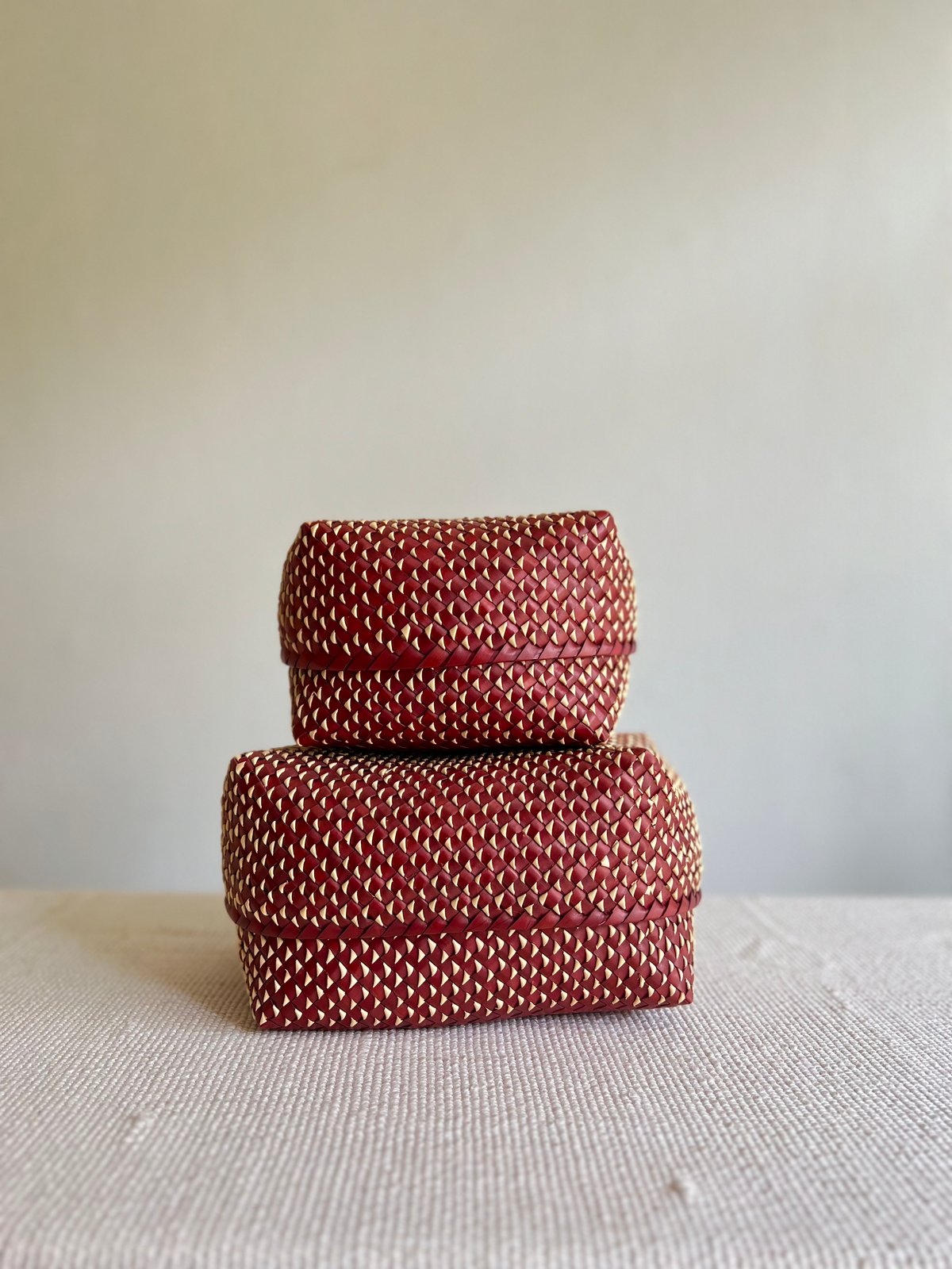 8mm Kottan Basket 3sizes (Bordeaux) | Suno & Mo