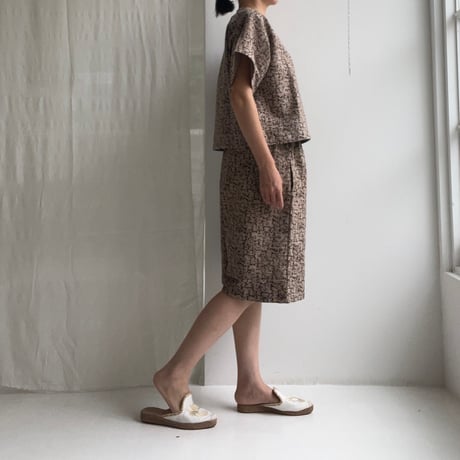 Katab Print Pant (Brown)