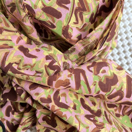 #100 Khadi Printed Stole (Nerium-Pink)