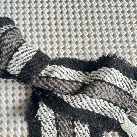 Kids & Baby Gara-bou Muffler Kabe (Twill Stripe - Black)