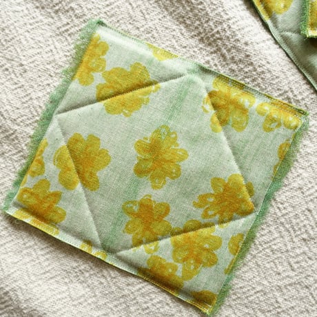 60x5 Printed Cushion Place Mats #Blaoga-Yellow