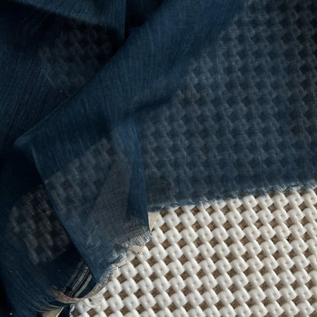 #150 Khadi Indigo Stole