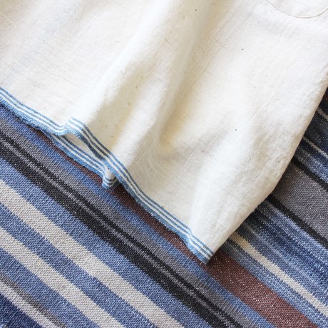 Organic Khadi Coverall Apron (Indigo Selvedge)