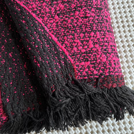 Gara-bou Medium Stole Kabe WS 50×200cm (D.F. Charcoal Pink)