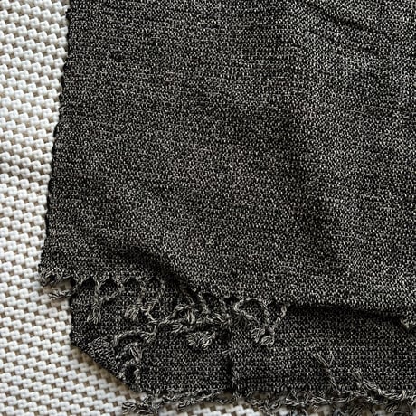 Silk Cotton Tweed Throw #Monochrome 2sizes