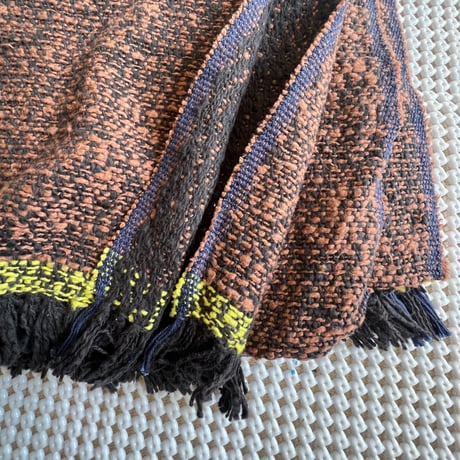 Gara-bou Blanket Stole Kabe 100×200cm (D.F. Charcoal Brown)
