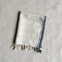 Organic Khadi Basket Hand Towels (Ivory Jacquard)