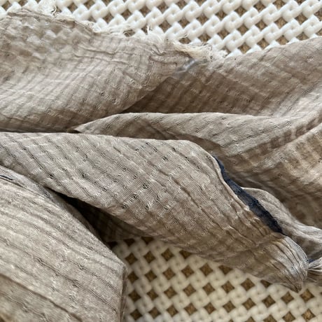 TC Khadi Chambray Stole (Beige Gray)
