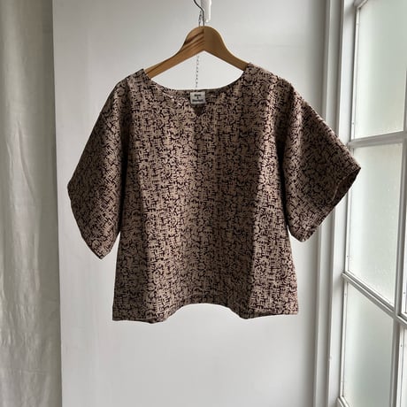 Katab Print Pullover (Brown)