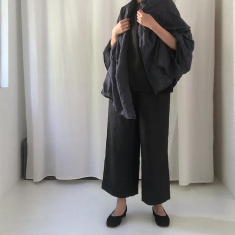 Cotton Silk Stole (Black)