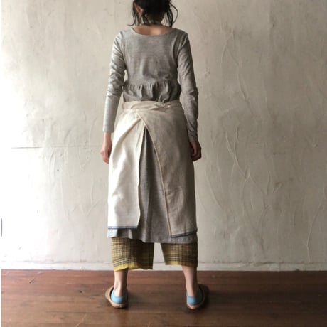 Organic Khadi Full Apron (Indigo Selvedge)
