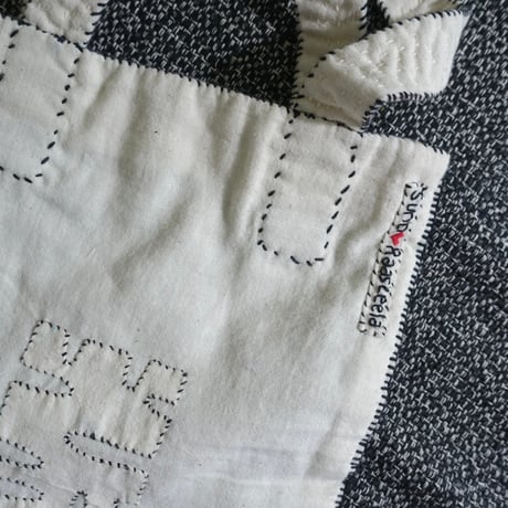 Katab Bag (Ivory + Black Stitch)