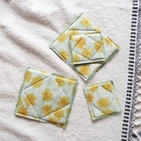 60x5 Printed Cushion Place Mats #Blaoga-Yellow