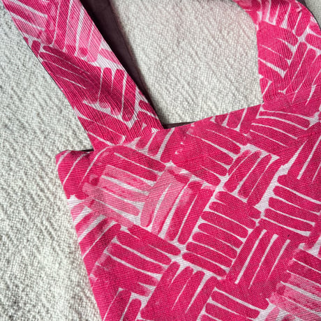 Woven Print Handle Bag (Small - Long)