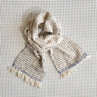 Gara-bou Muffler Stole Kabe 22×200cm (R. Pin Border Navy)