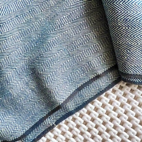 Organic Khadi Coverall Apron (Herringbone Indigo)