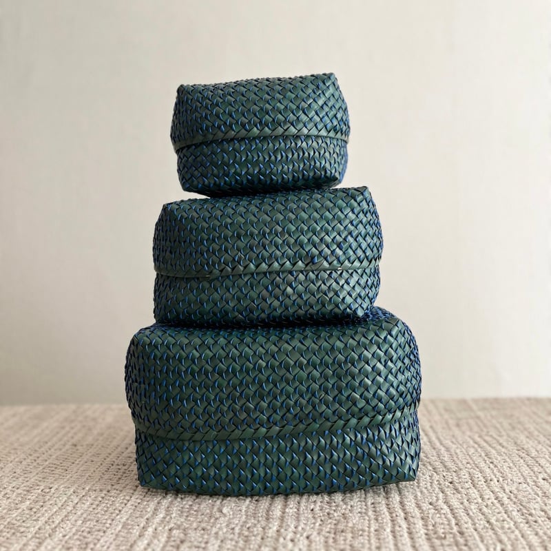 8mm Kottan Basket 3sizes (Green Blue) | Suno &
