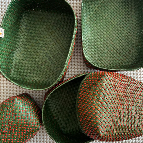 8mm Kottan Basket 3sizes (Green Orange)