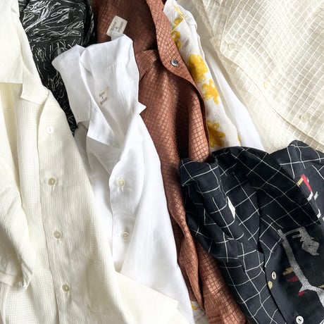 Silk + Viscose Bowler Shirts Short (Ivory)