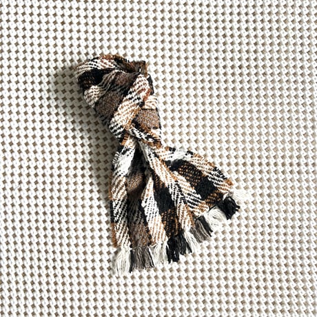 Kids & Baby Gara-bou Muffler Kabe (Twill Plaid - Brown)
